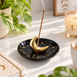 Golden Moon Incense Holder
