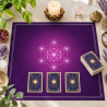 Tarot-Tischdecke Metatron-Würfel 60x60 cm
