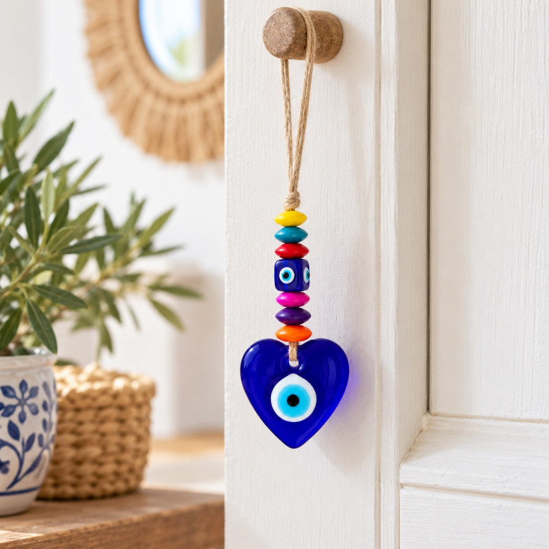 Heart-Shaped Nazar Amulet