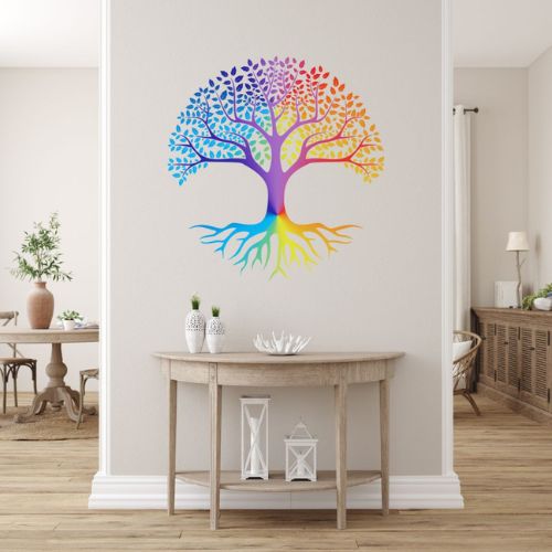Toiles et décorations murales inspirées de la géométrie sacrée pour créer une ambiance zen