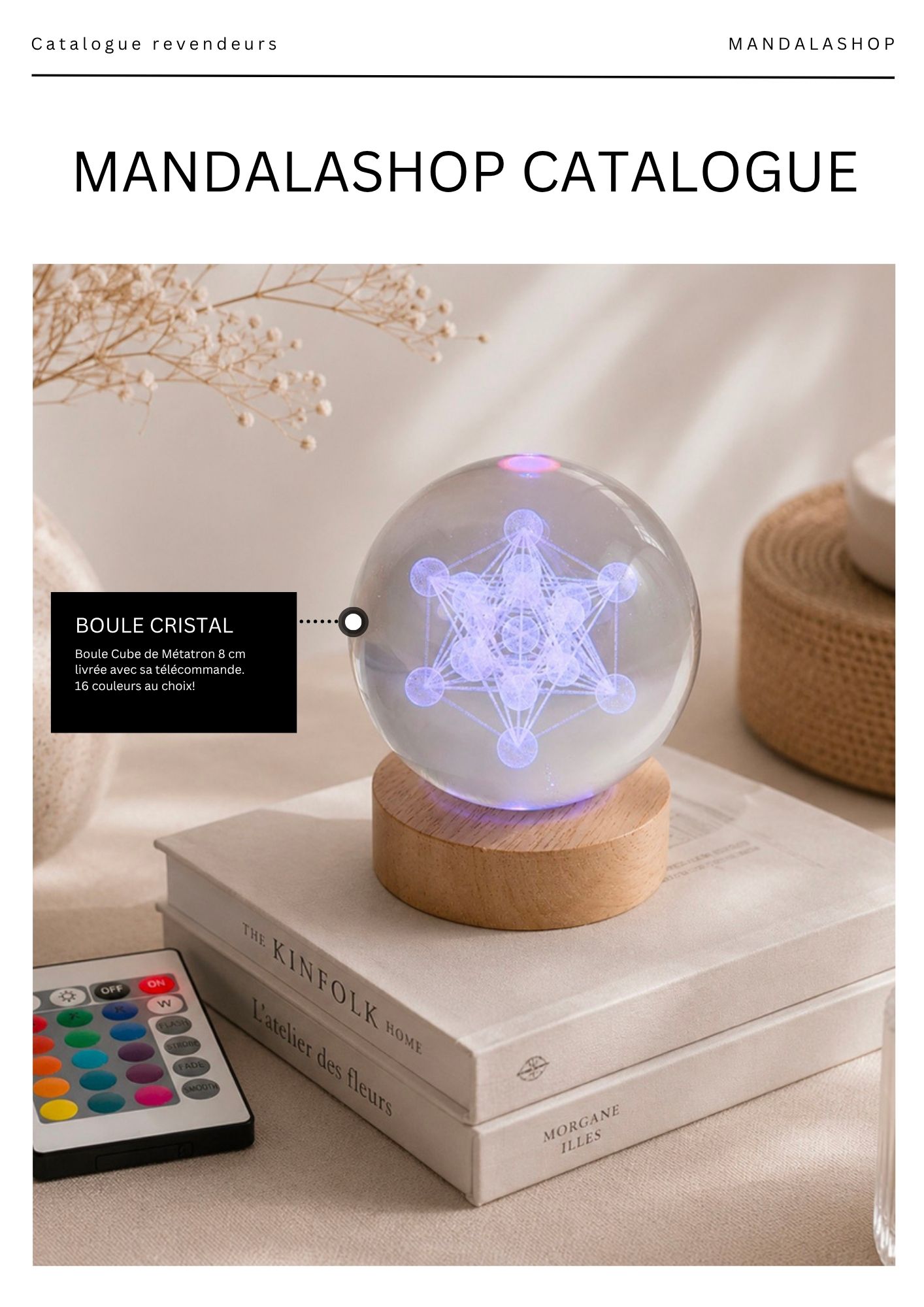 Catalogue 2025 Mandalashop pour boutiques revendeurs – Objets spirituels et géométrie sacrée